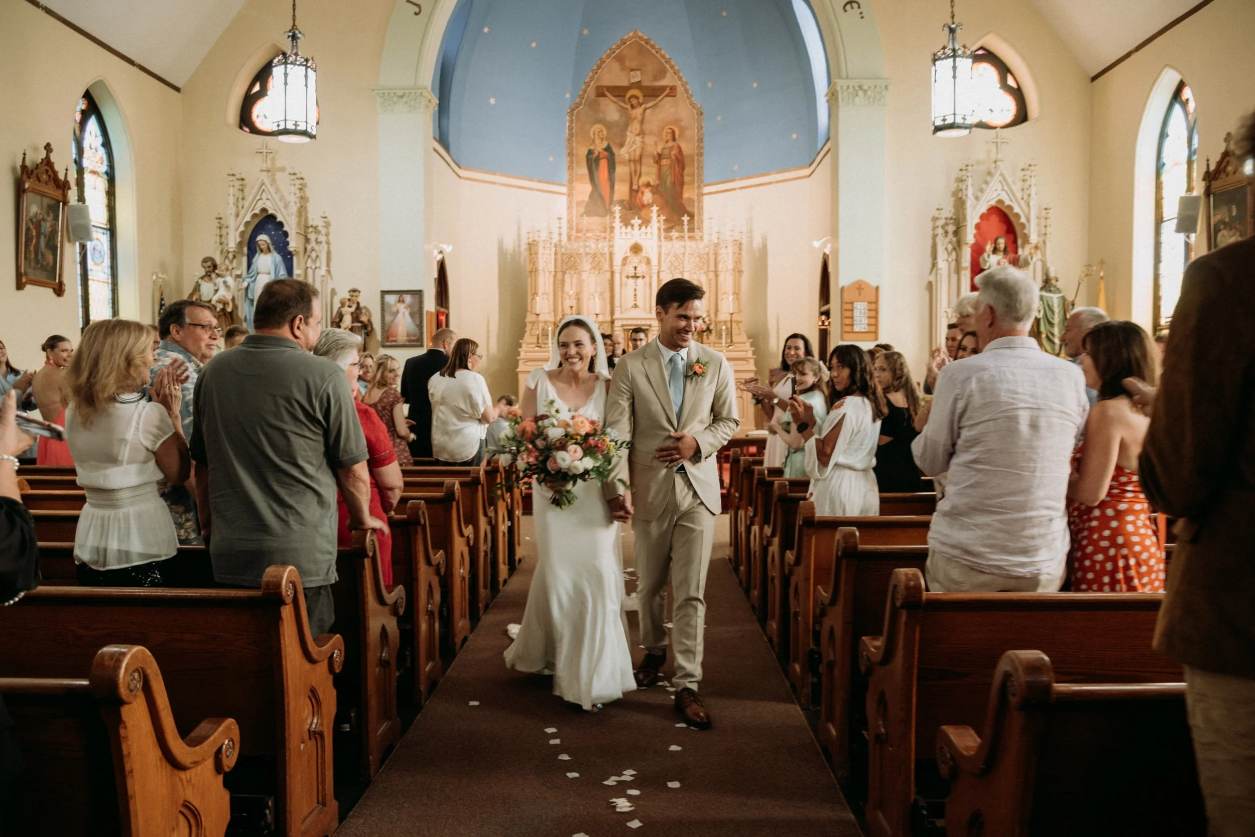 just married couple pittsburgh wedding photographer Trista Renee Photography