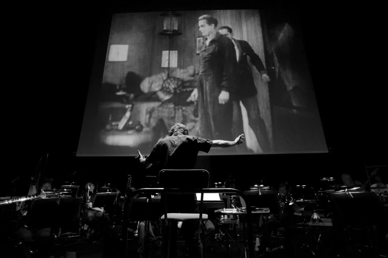 Cité de la Musique, Paris | Ensemble intercontemporain Matalon, Metropolis (2010 newly restored version) © Jean Radel - May 2011