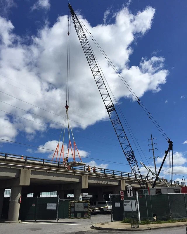 Third day erecting the new platform at the LIRR Wantagh Station. Building a better infrastructure for the commuting community. The Fortunato Team making it happen. #fortunatosonscontracting #lirr