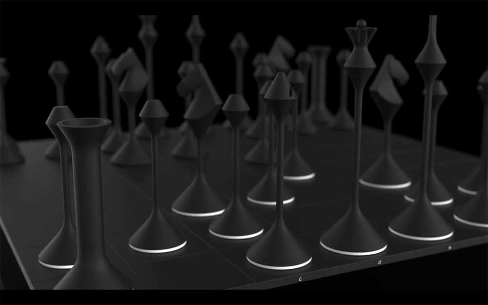 Primer Studios Chess Set, Black and White Chess