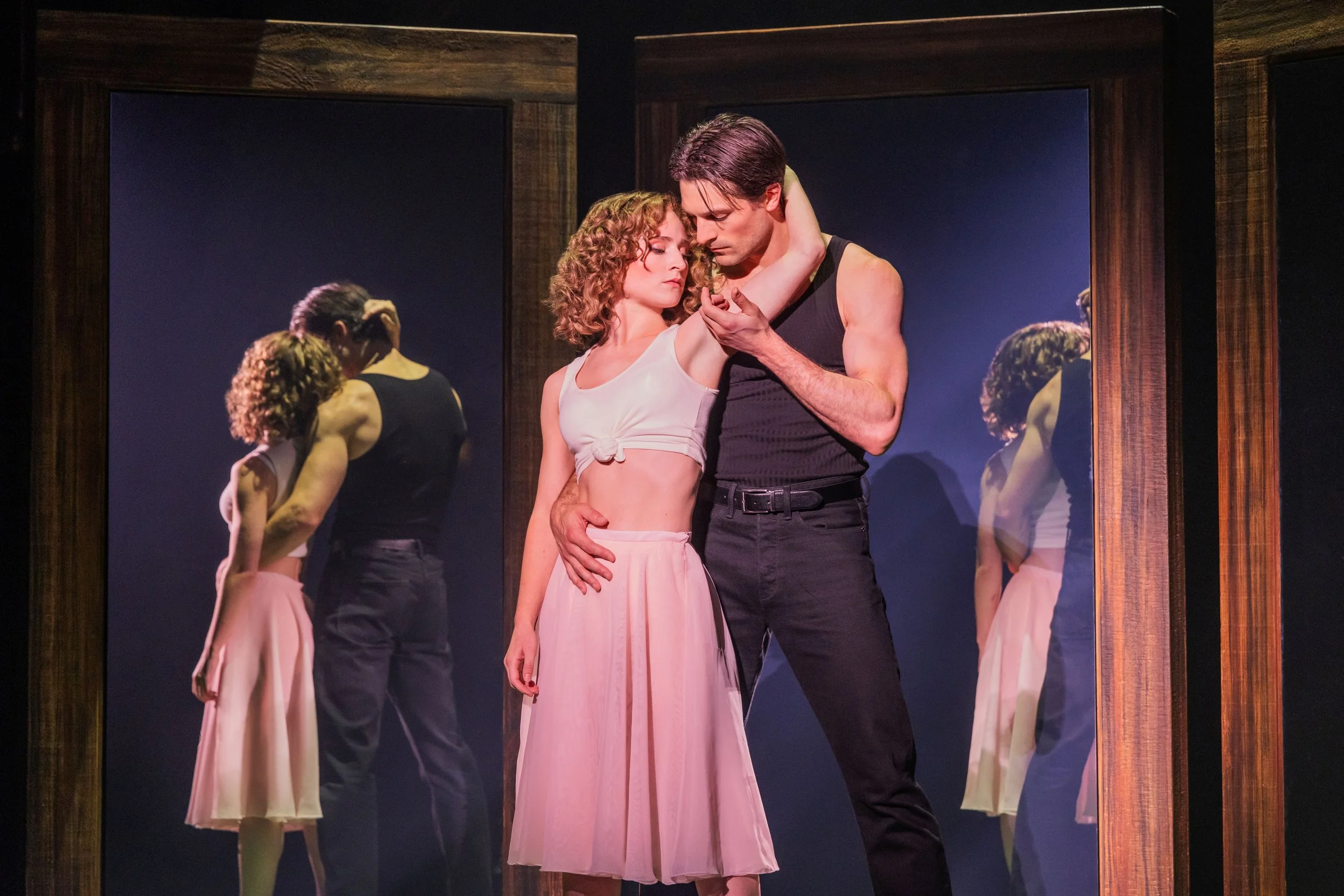 DIRTY DANCING_ THE MUSICAL 2026 Tour Photo 1_ Annalese Starzec (Frances “Baby” Houseman) and Blake Zelesnikar (Johnny Castle). Photo by Matthew Murphy..jpg