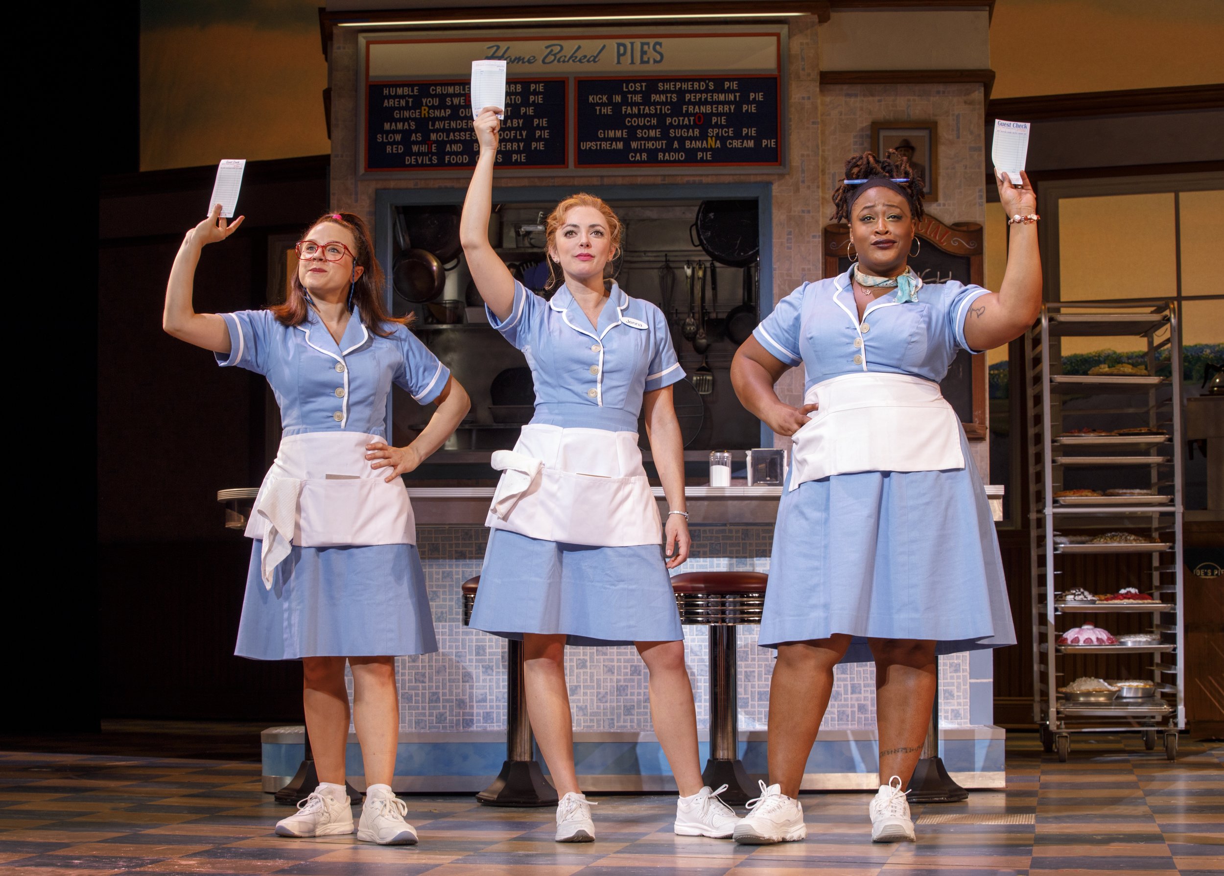 Lenne Klingaman, Desi Oakley and Charity Angel Dawson in the National Tour of WAITRESS  Credit Joan Marcus 1543r.jpg
