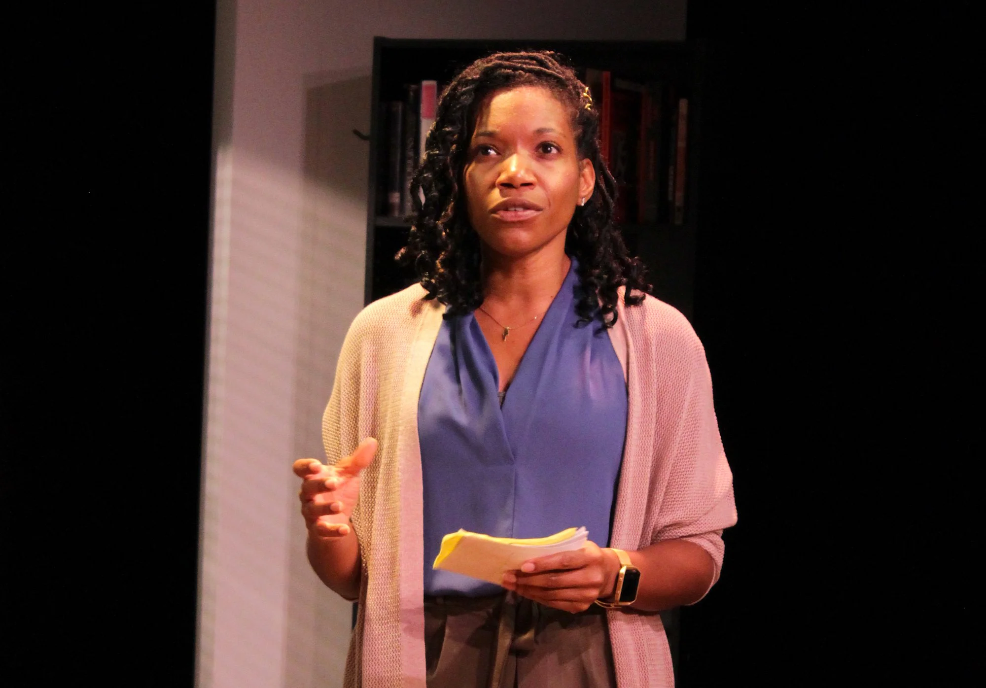 Pictured: Myxolydia Tyler Photo by Jennifer Graessle. Well Intentioned White People By RACHEL LYNETT Directed by TIFFANY NICHOLE GREENE Barrington Stage Company