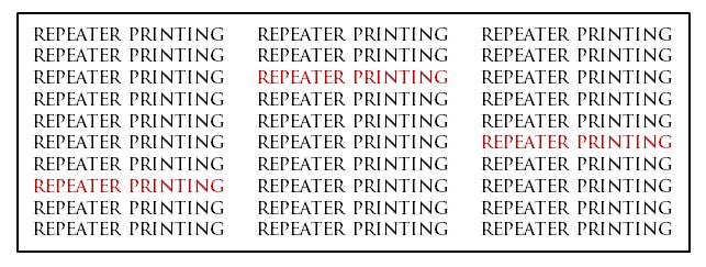 REPEATER PRINTING