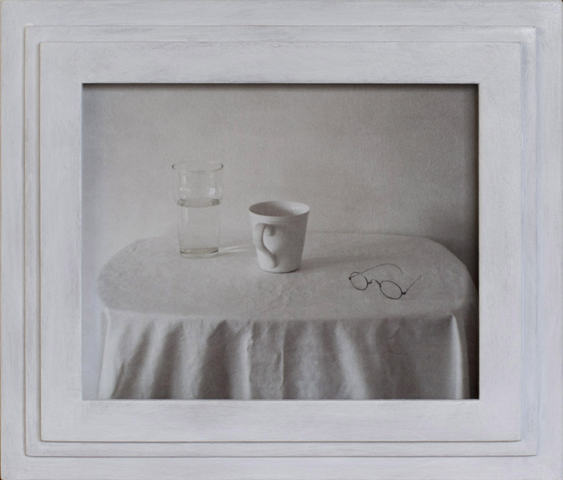Good Morning Still Life Pigment print, artist made frame