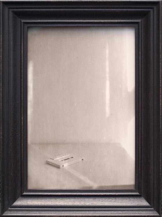 Tracks ( Sunbeam ) Pigment print, artist made Mahogany frame