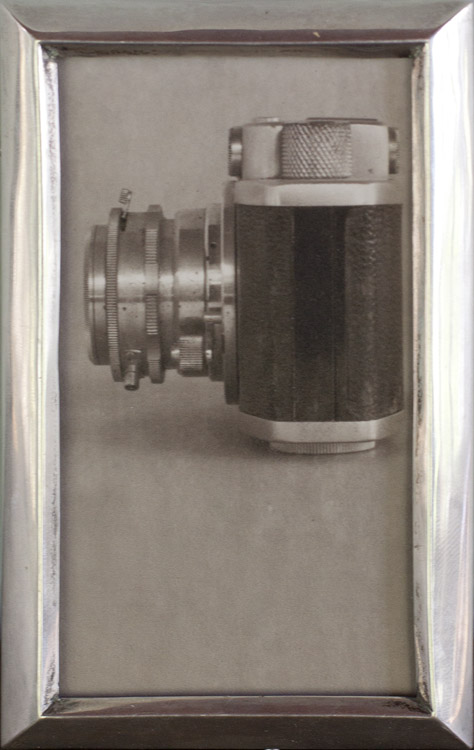 Pax Pigment print, antique sterling silver frame