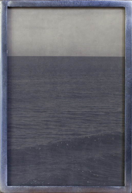 Atlantic Pigment print, custom welded aluminum frame