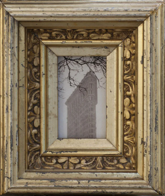 The Flatiron Pigment print, antique gilded frame
