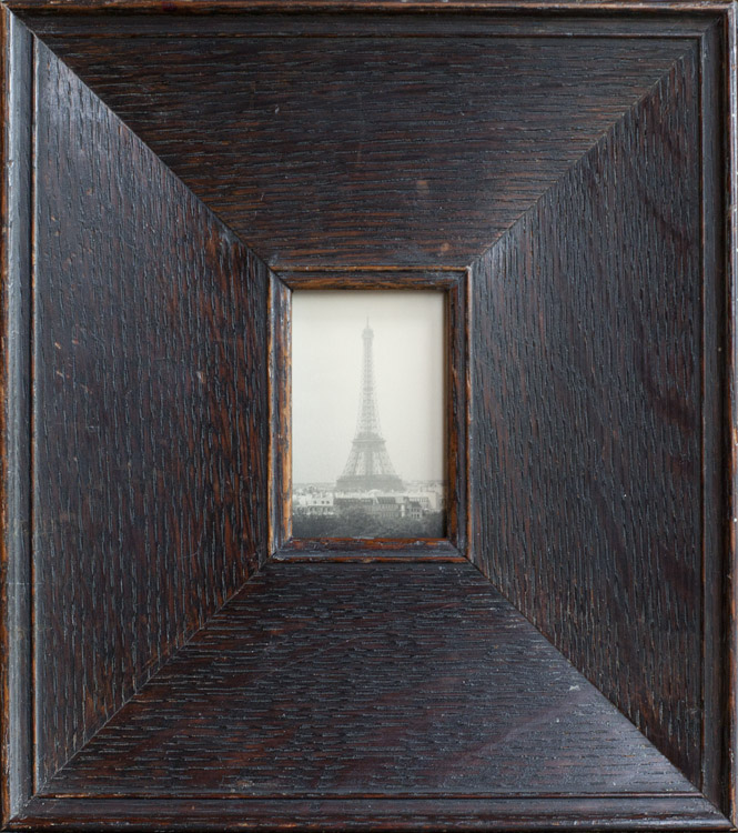 Paris Silver gelatin print, antique oak frame