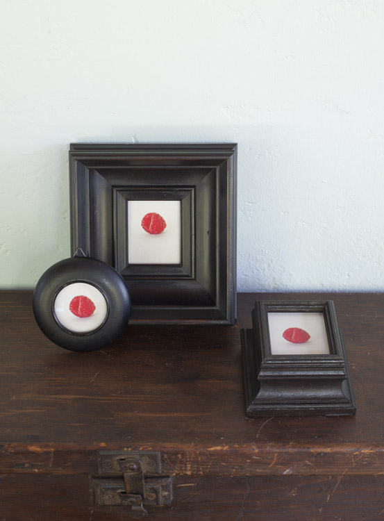 Garden ( Three versions ) pigment prints in antique frames
