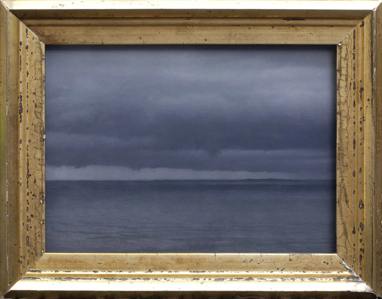 Approaching Storm, Elizabeth Islands PIgment print, antique gilded frame