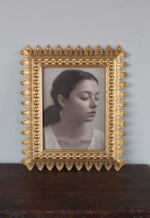 Alina in the Magic Hour Pigment print, antique gilded frame