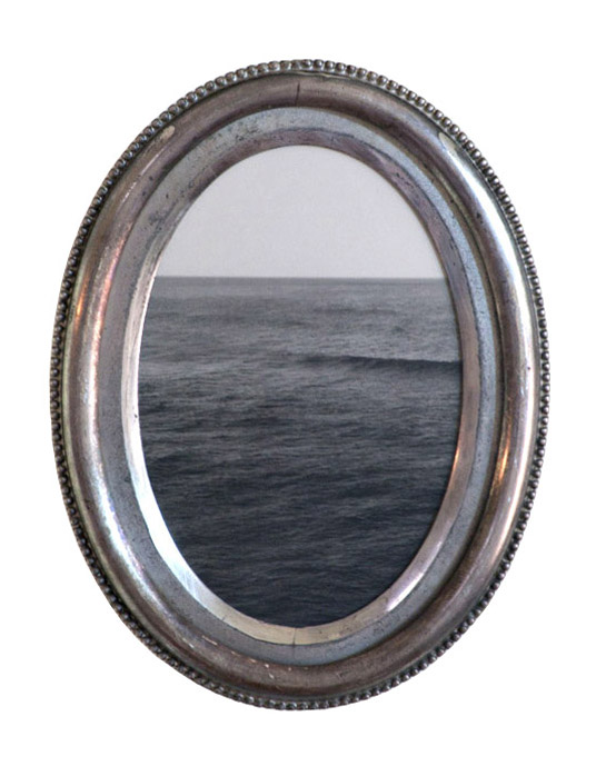 On the Lee Beam silver gelatin print, vintage silver plated frame