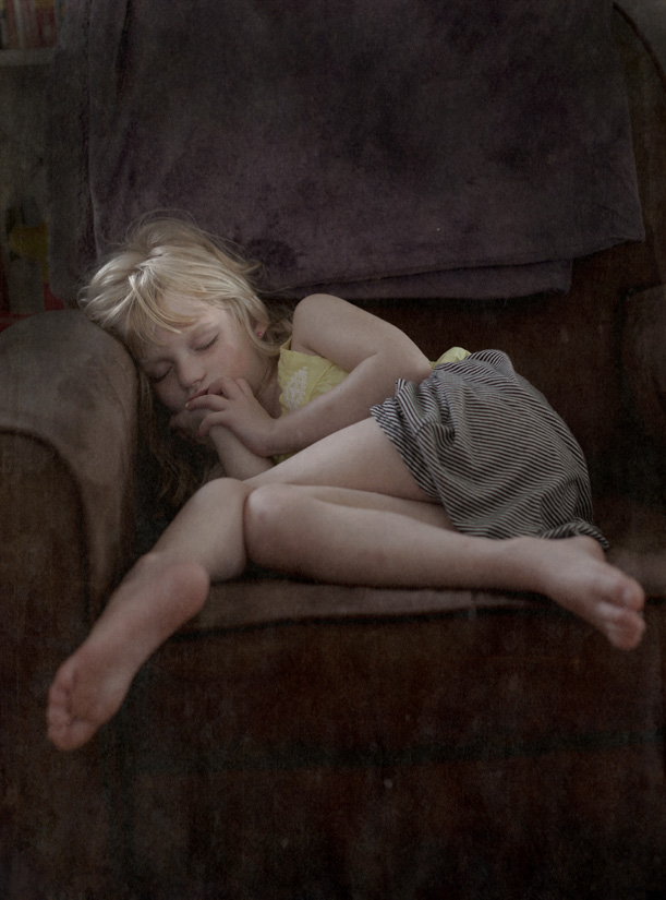Asleep pigment print