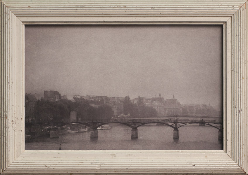 Rainstorm, Paris Pigment print, antique frame