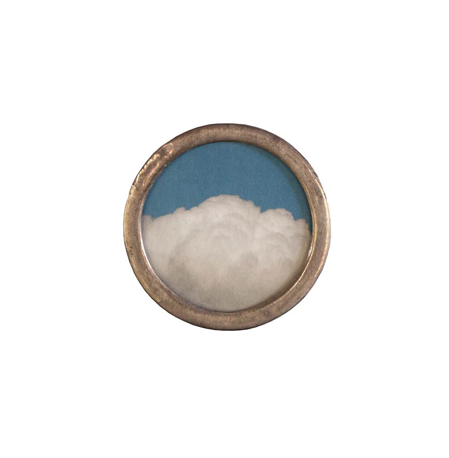 The Elegant Hours Pigment print, miniature antique silver frame