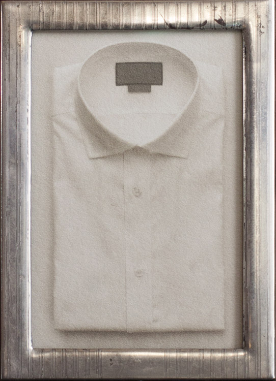 Exceptional pigment print, sterling silver frame
