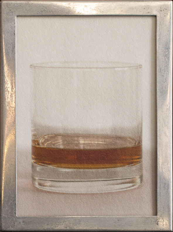 Scotch pigment print, antique silver frame