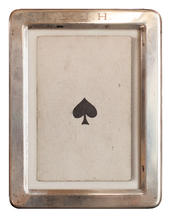 Ace of Spades Pigment print, antique silver frame