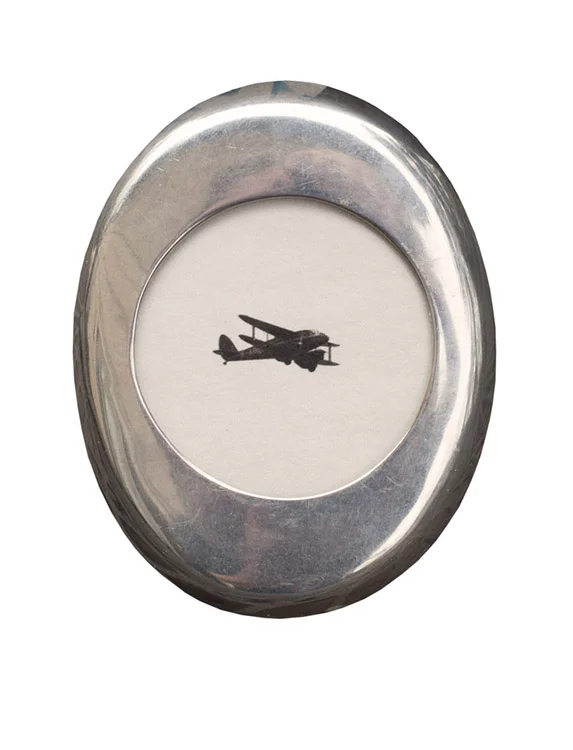 The New Bi Planes pigment print, vintage sterling silver frame