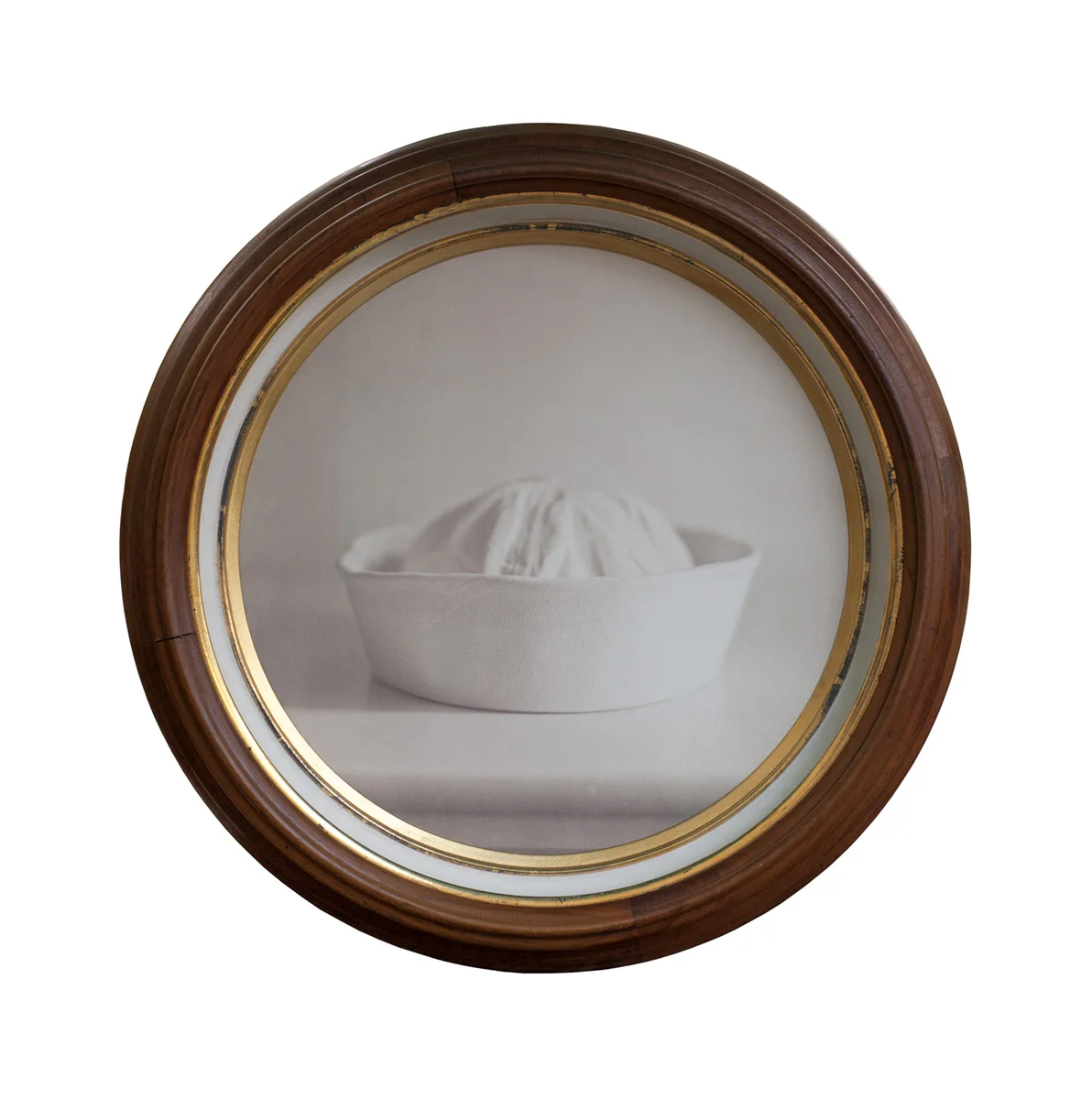 Sailor Pigment print, antique Victorian shadowbox frame