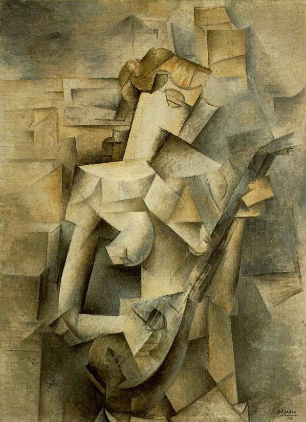 Picasso Mandolinli Kız, 1910