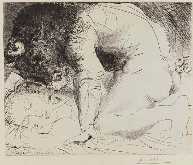 Picasso, Minotor Uyuyan Kadın, 1933