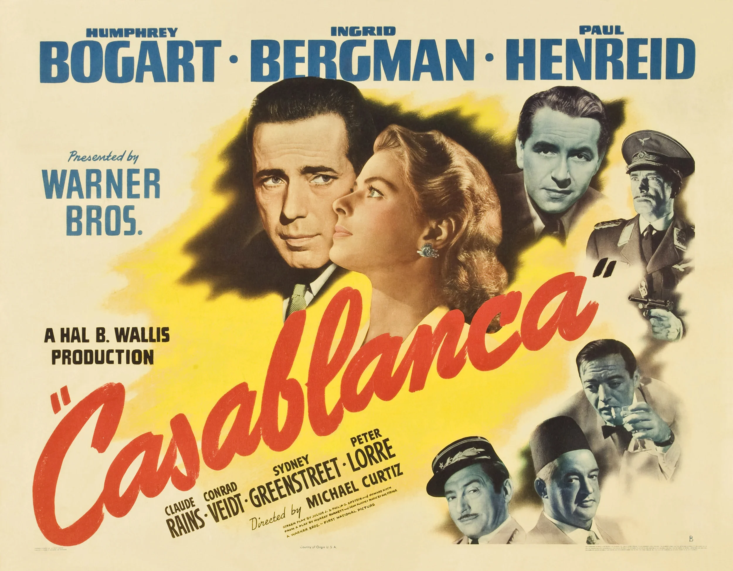 Casablanca (1942) - Michael Curtiz "(Casablanca’nın) bu kadar etkileyici olmasının nedeni kahramanın uzun menzilli sonuçları olan bir sürü karar almasıdır, demiştin diyor Messerschmidt. İnsanları ve ülkeleri terk ediyor; kimliklerini, birlikte olduğu kadınları ve siyasi inançlarını değiştiriyor. Oysa sinemaya giden insanlar sonuçsuz kalan küçük kararlar verir hep. Kendilerine en fazla, bir televizyona ya da bir paltoya ihtiyacın var mı, diye sorarlar, daha fazlası olmaz onların hayatında. Sinemaya giden insanların hayatında her şey önceden belirlenmiştir. Casablanca yalanının sırrı, sahici ve hayati kararların düzlemiyle izleyicilerin sıfır karar düzlemini sinemadaki insanlarda, onların da mühim sivriliklerin ortasında yaşadıkları yanılsamasını yaratacak kadar iç içe geçirmesinde. Esas yalancı olan film değil, tam tersine insanların onu kullanma tarzı, lakin tam da bu yüzden film de yalancı çıkıyor, çünkü izleyicilere böyle bir yalanın kapısını açıyor."