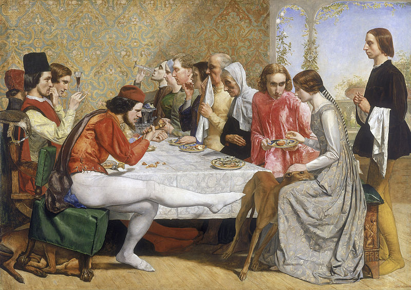 Everett Millais - Isabella (1849). Bugün Liverpool Walker Sanat Galerisi'ndedir.