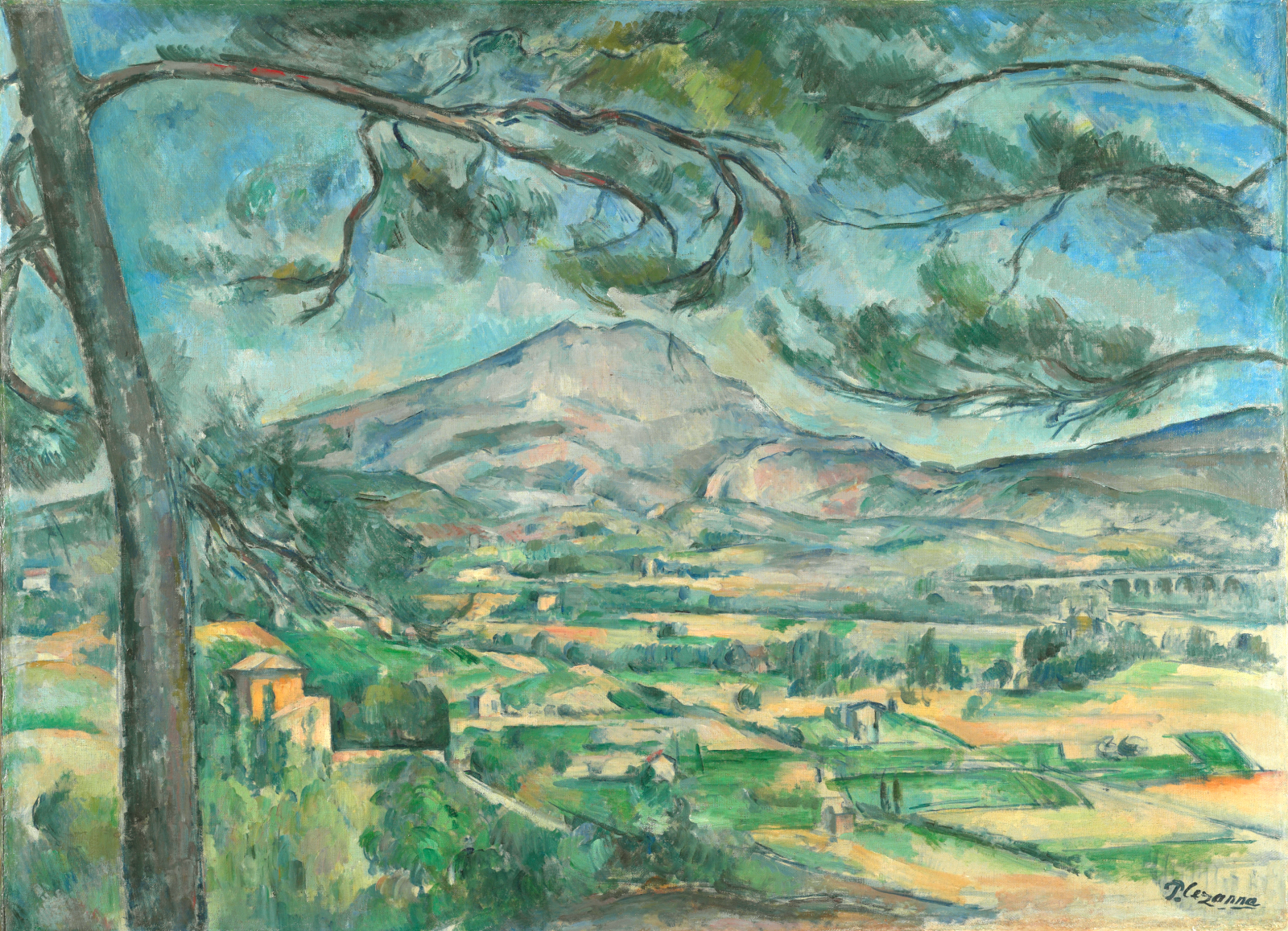 Apul Cezanne - Sainte-Victoire Dağı ve Büyük Çam (1887)