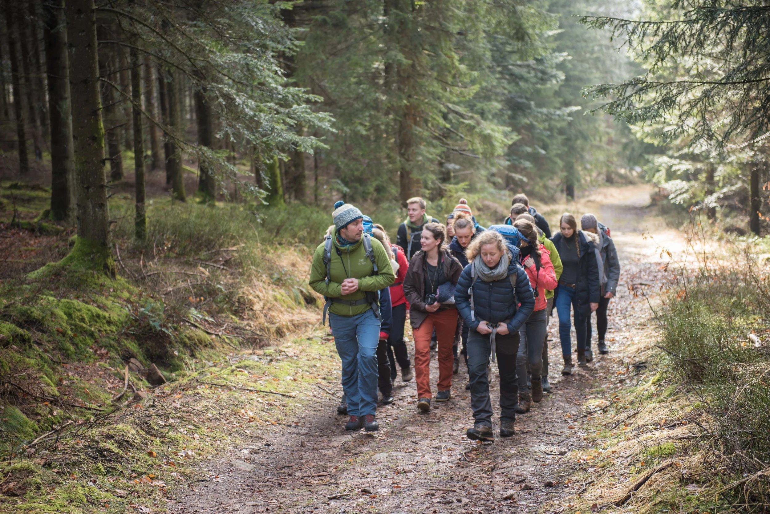 Unterwegs mit Wildnispädagogen des Nationalparks.