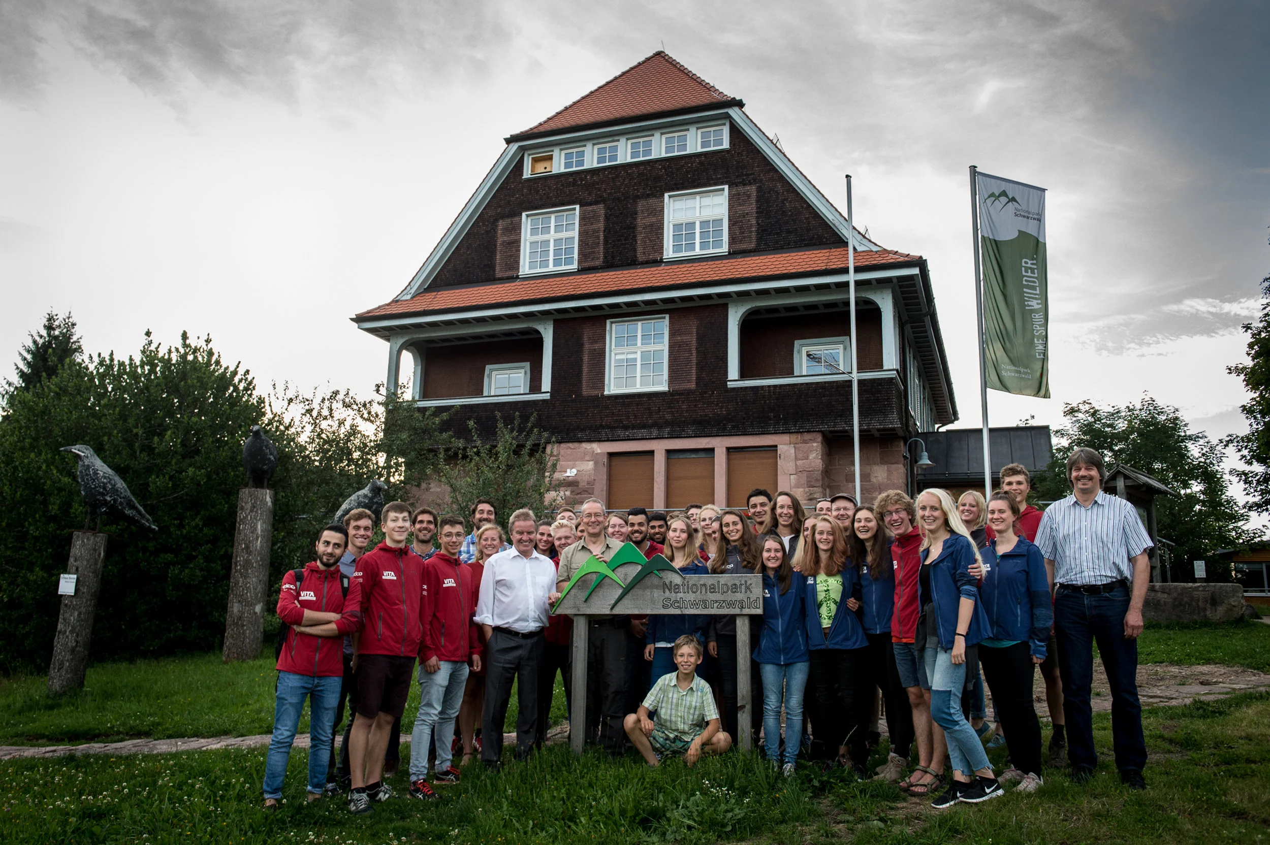 Zeit fürs Gruppenfoto.