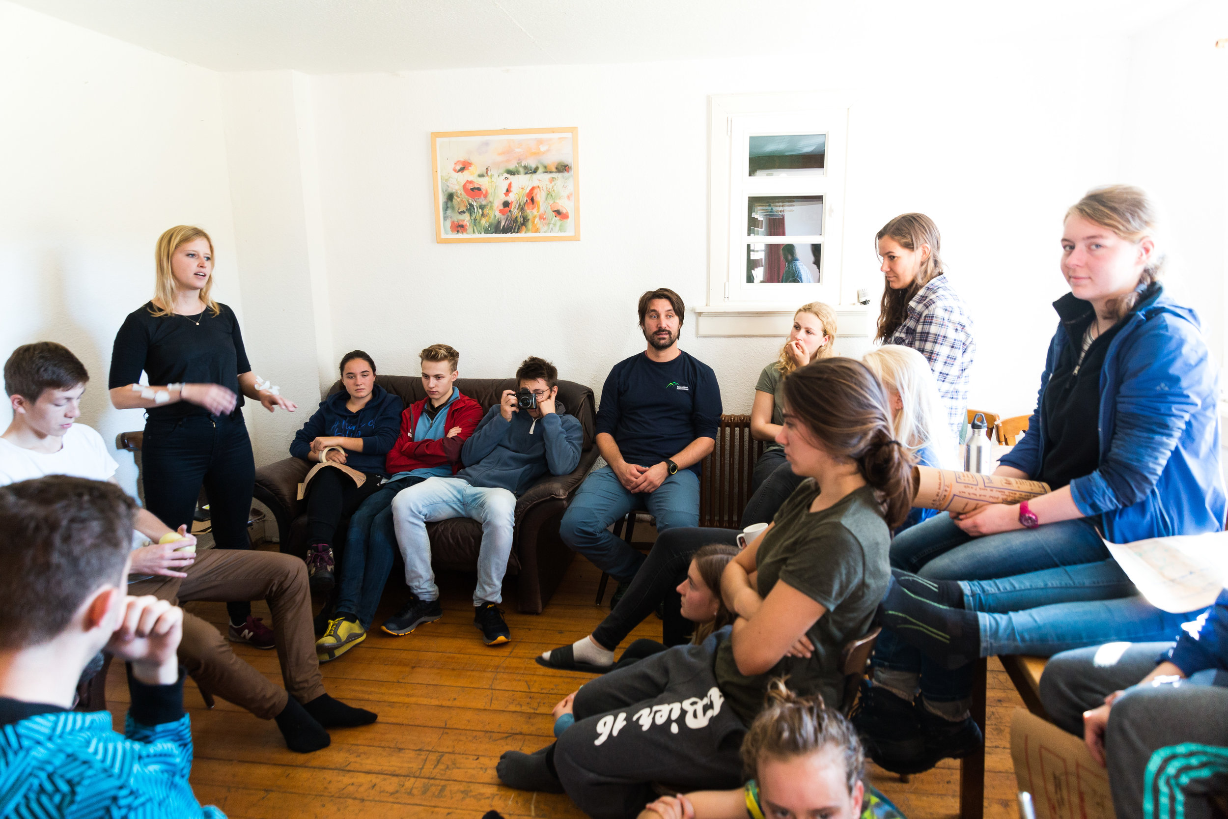 Workshop mit Sebastian Schwab vom Nationalpark. &nbsp; &nbsp;Foto: Niklas Koch