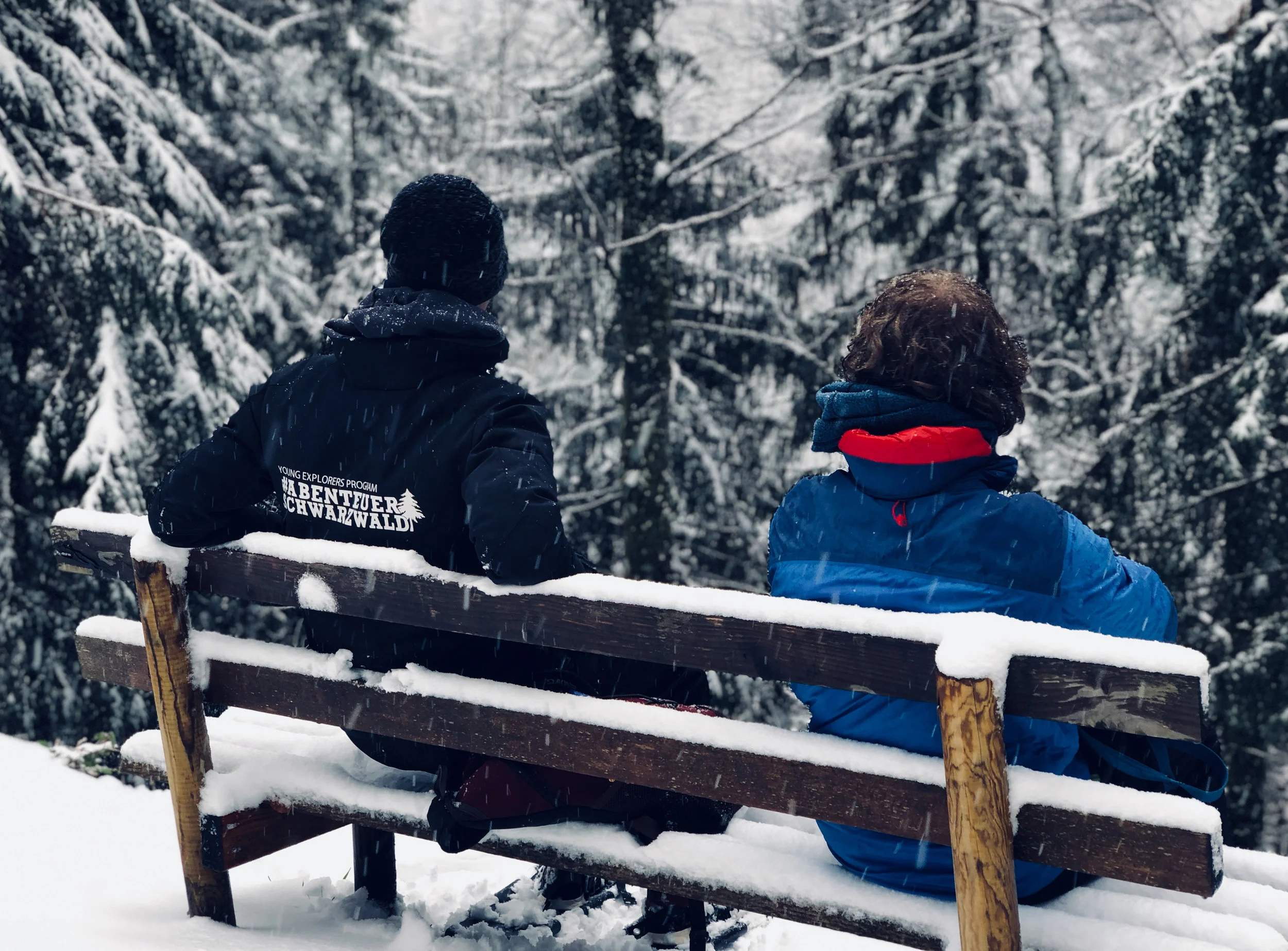 Abenteuer Schwarzwald im Schneegestöber.