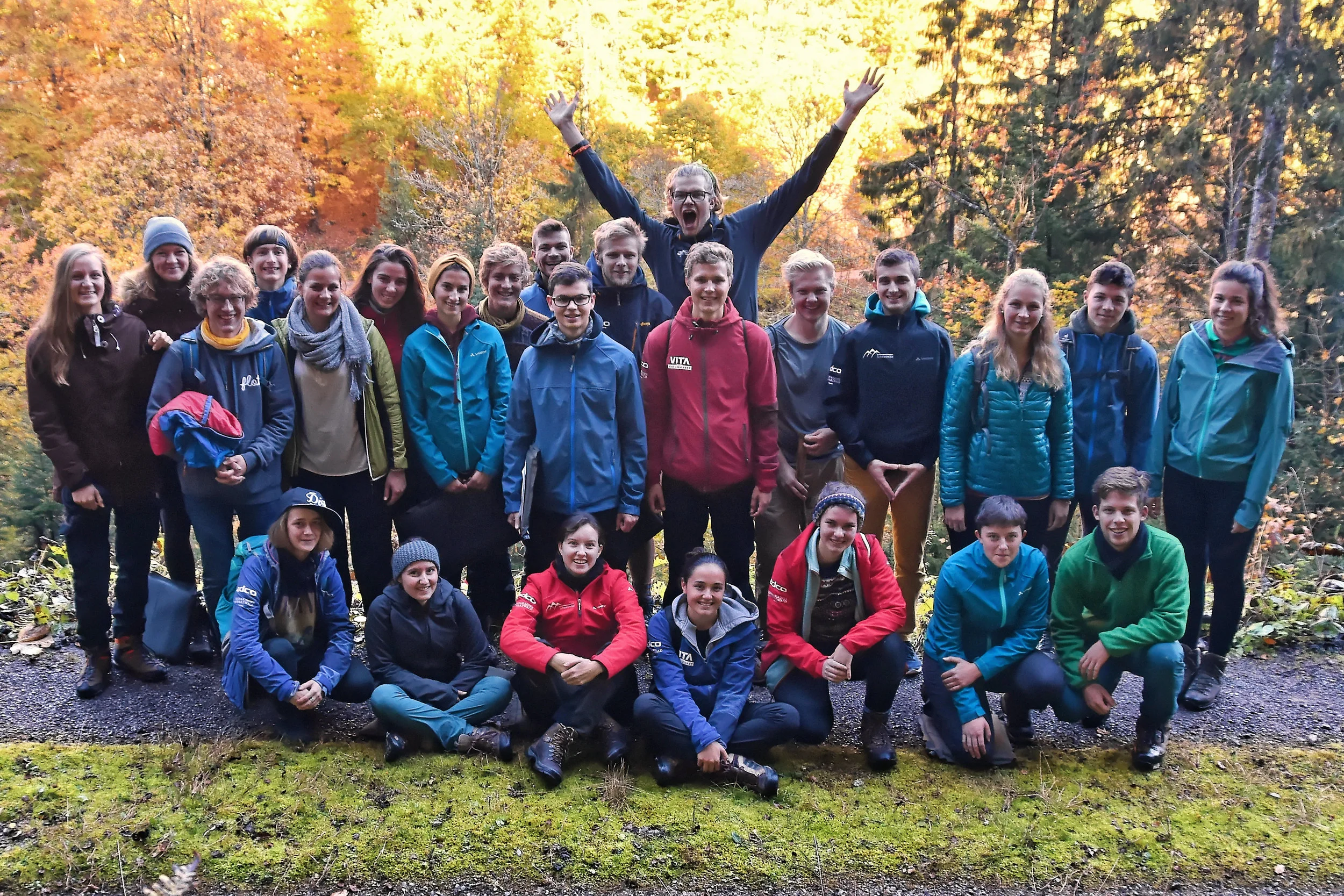 Zeit für ein Gruppenfoto.