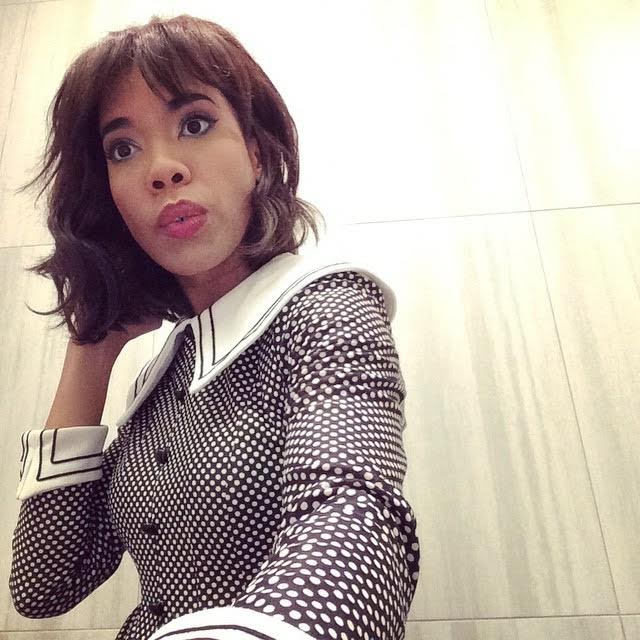 70s polka dot dress from Beacon’s Closet, NYC