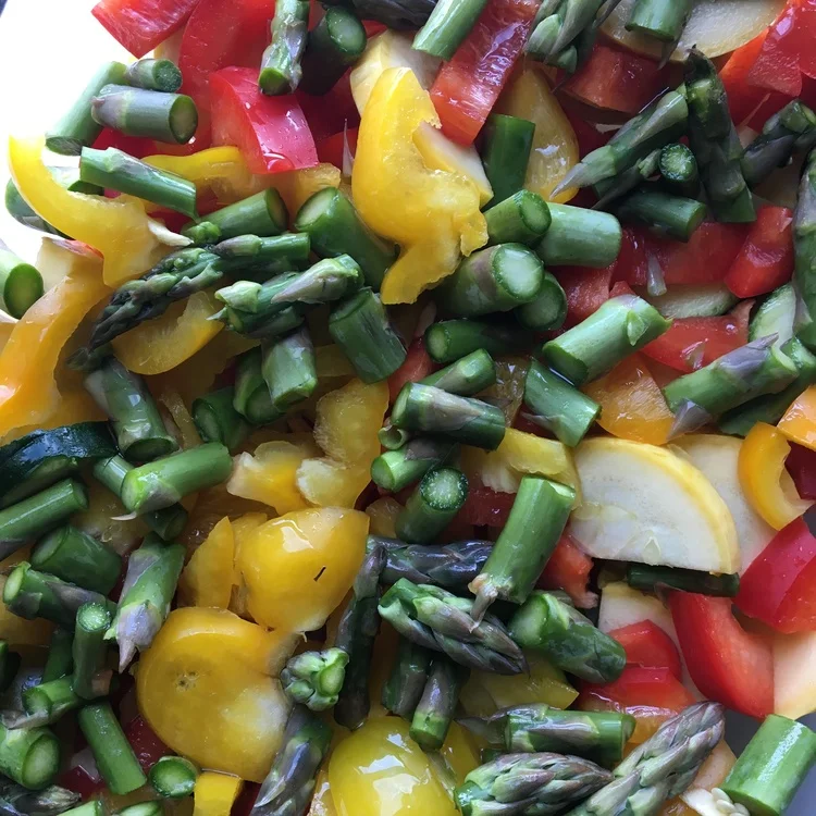 My New Summer Favorite//Roasted Veggies