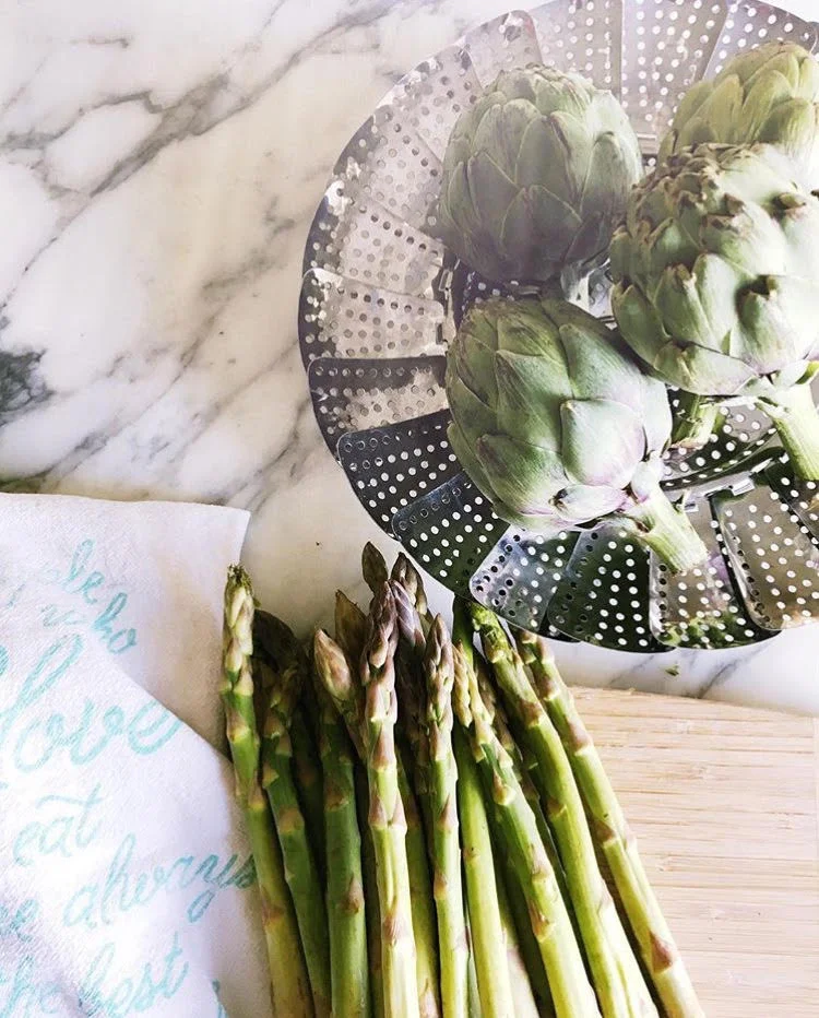 Penne With Asparagus &amp; Artichokes