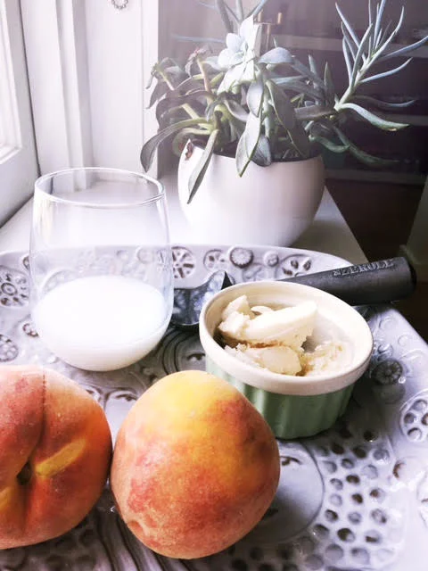 Fresh Peach Milk Shake