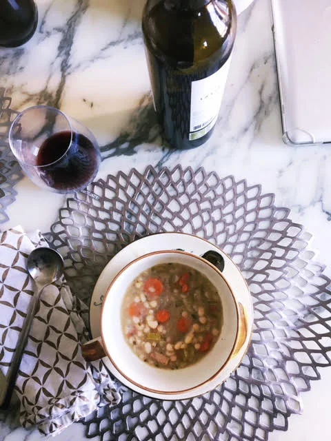 Lin's White Bean &amp; Ham Soup