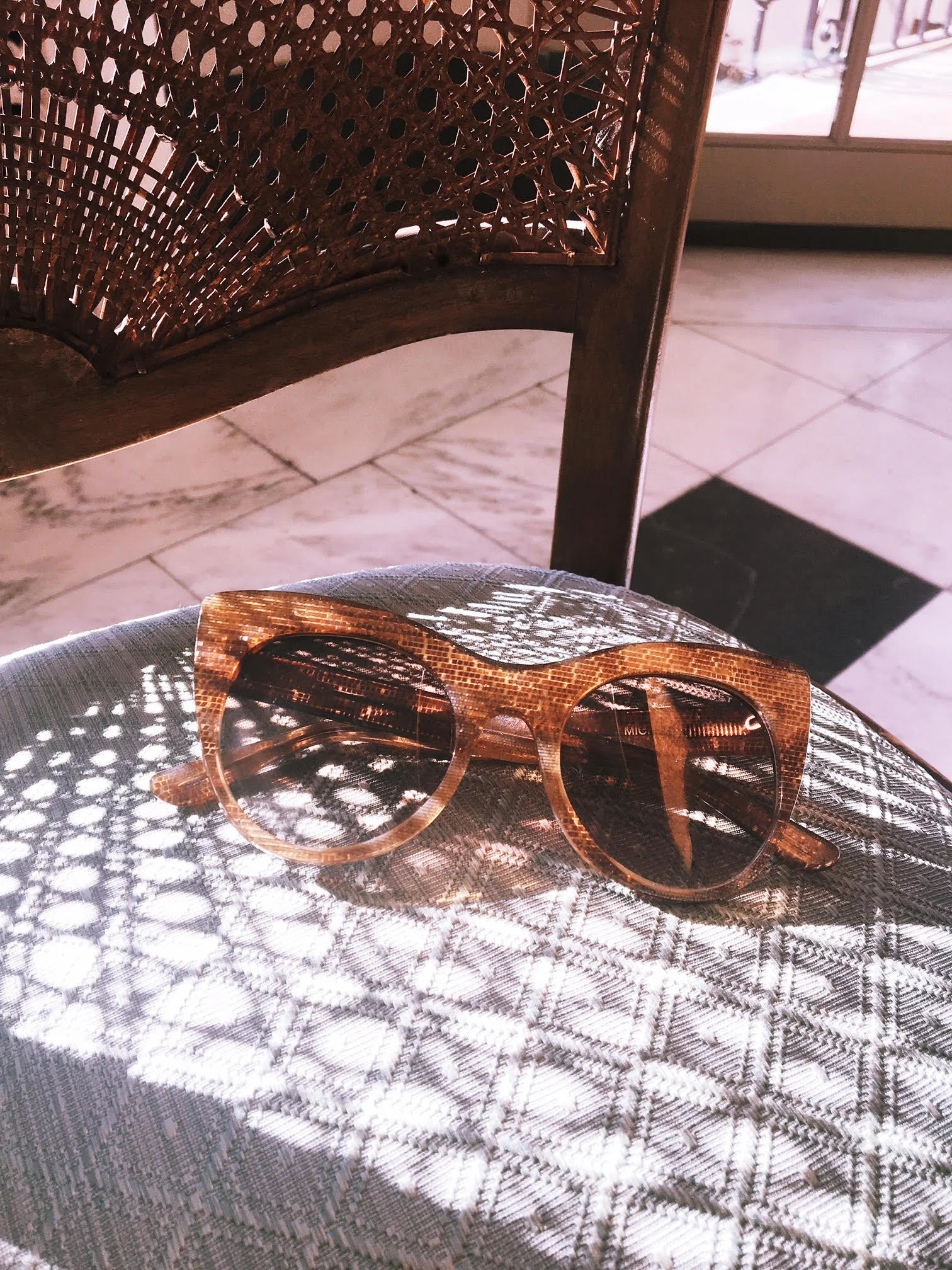 Always have a good pair of sunglasses on hand. You never know when you might need them. 