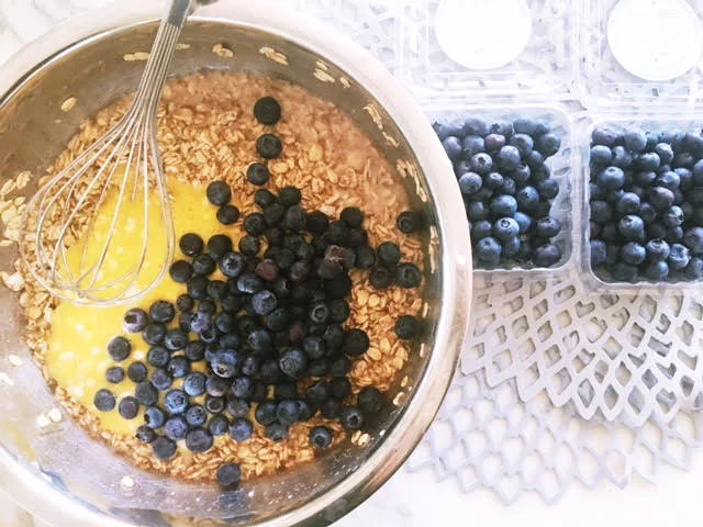 Overnight Baked Blueberry Oatmeal Crisp