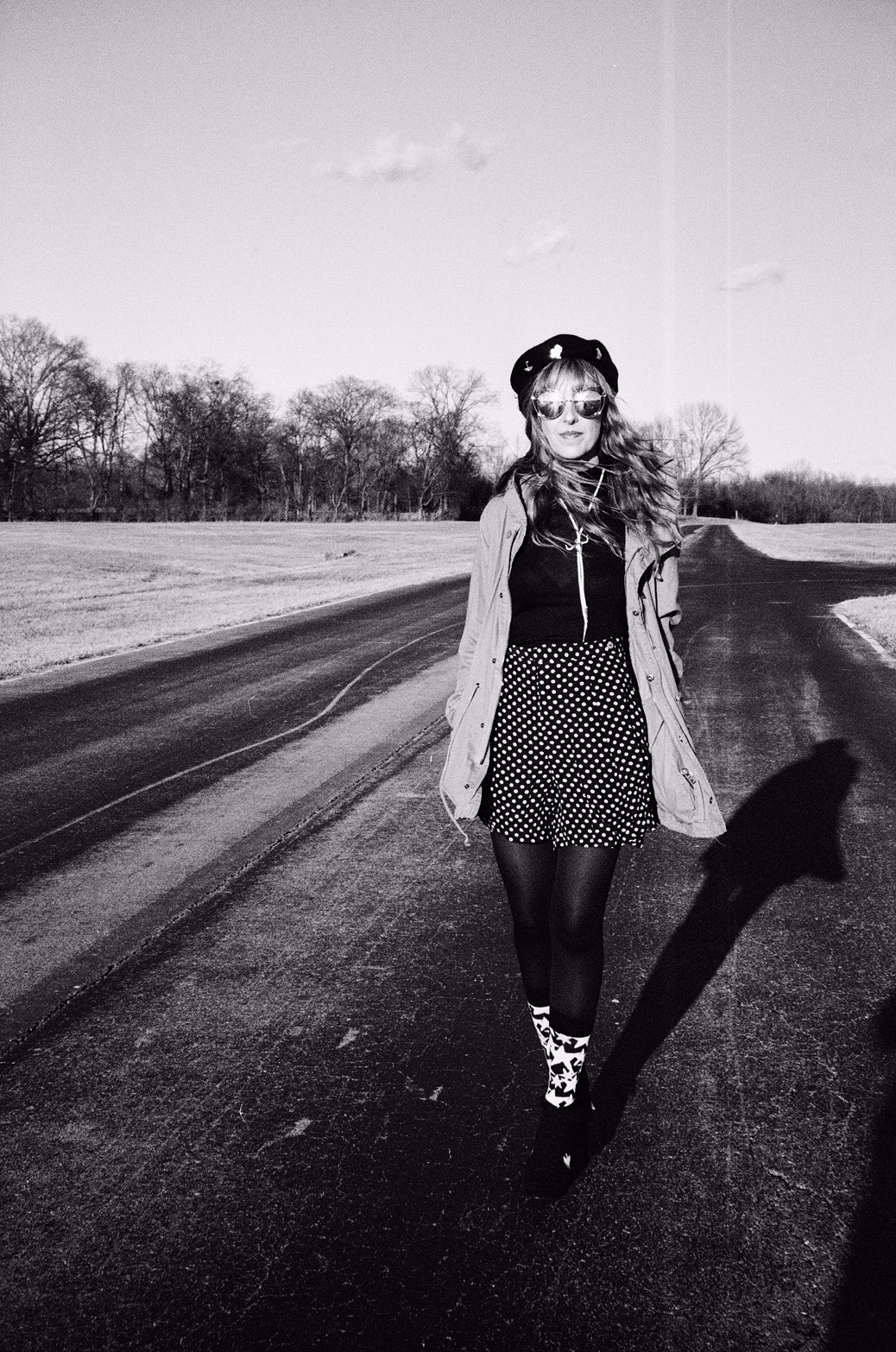 Andi in 35mm black & white film