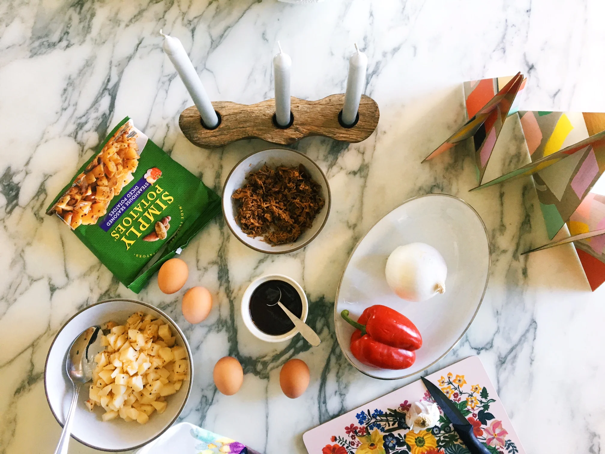 Brisket Hash &amp; Egg Recipe Featuring Simply Potatoes