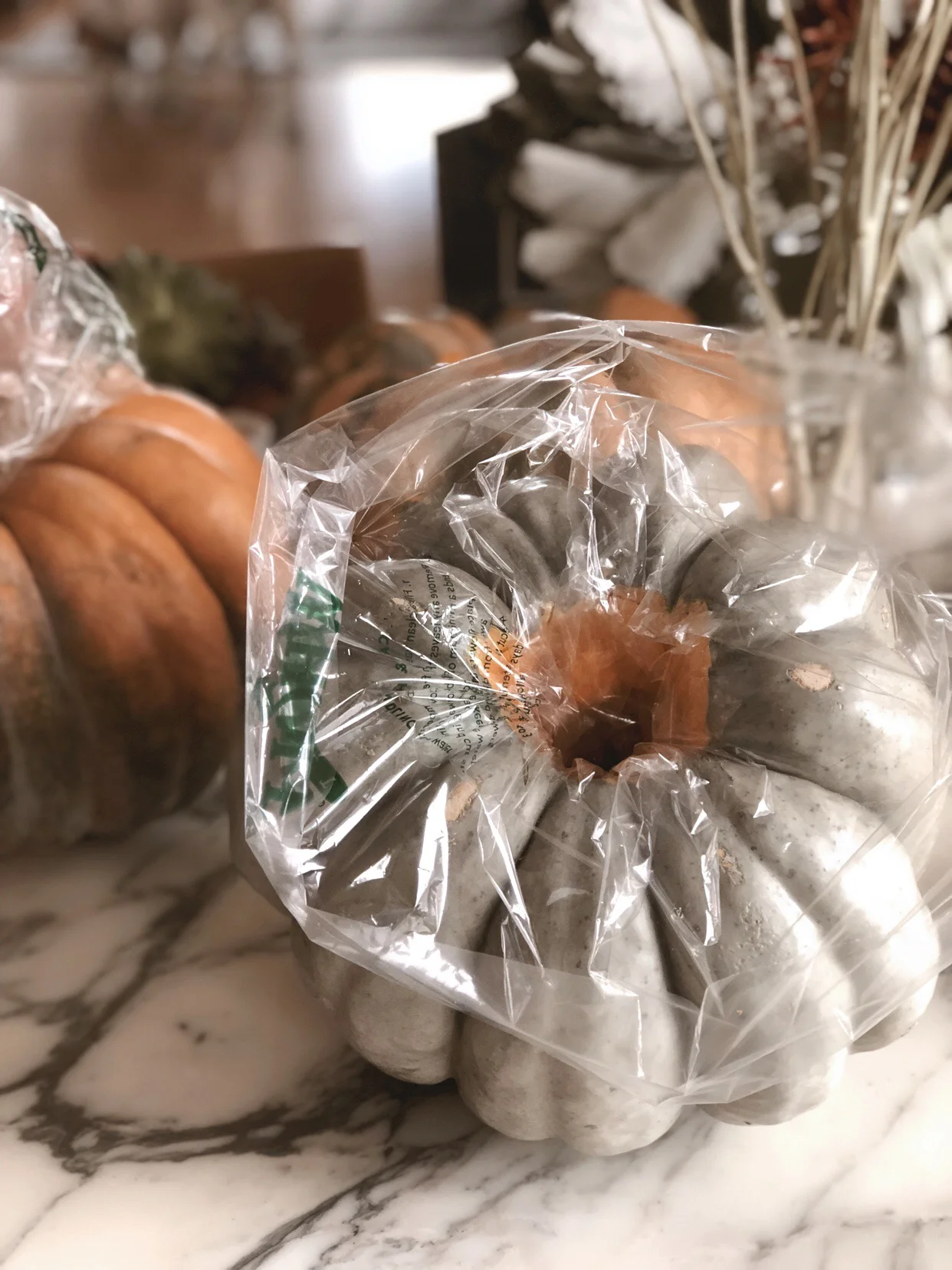 DIY Modern  Pumpkin Centerpiece one .JPG