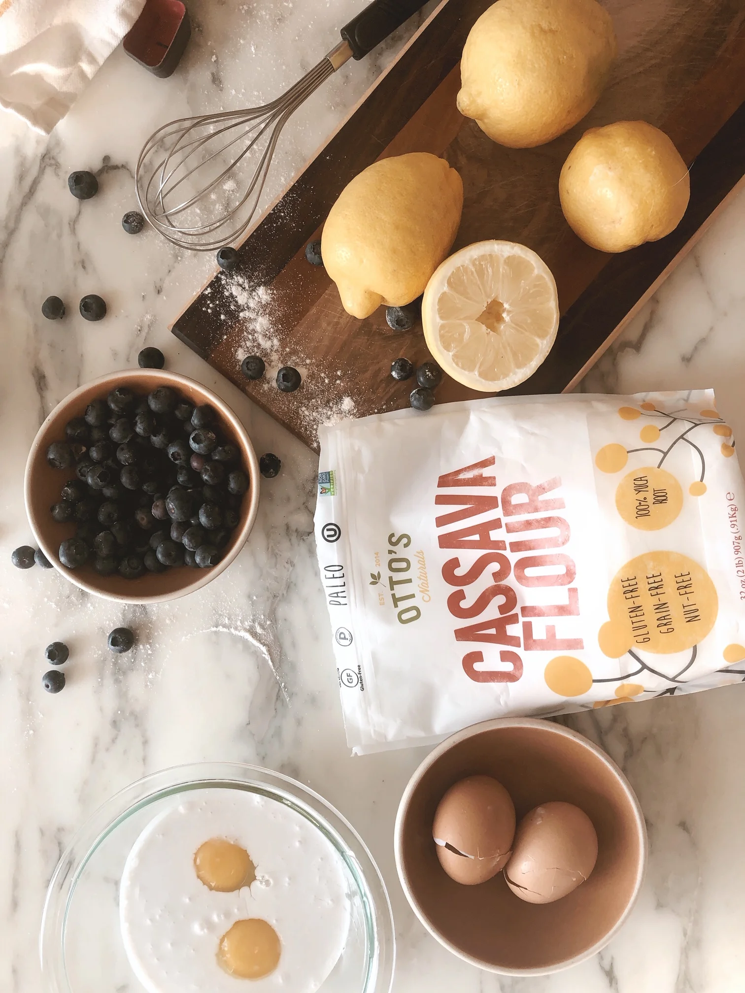 Paleo Blueberry Lemon Bread Featuring Otto's  Cassava Flour