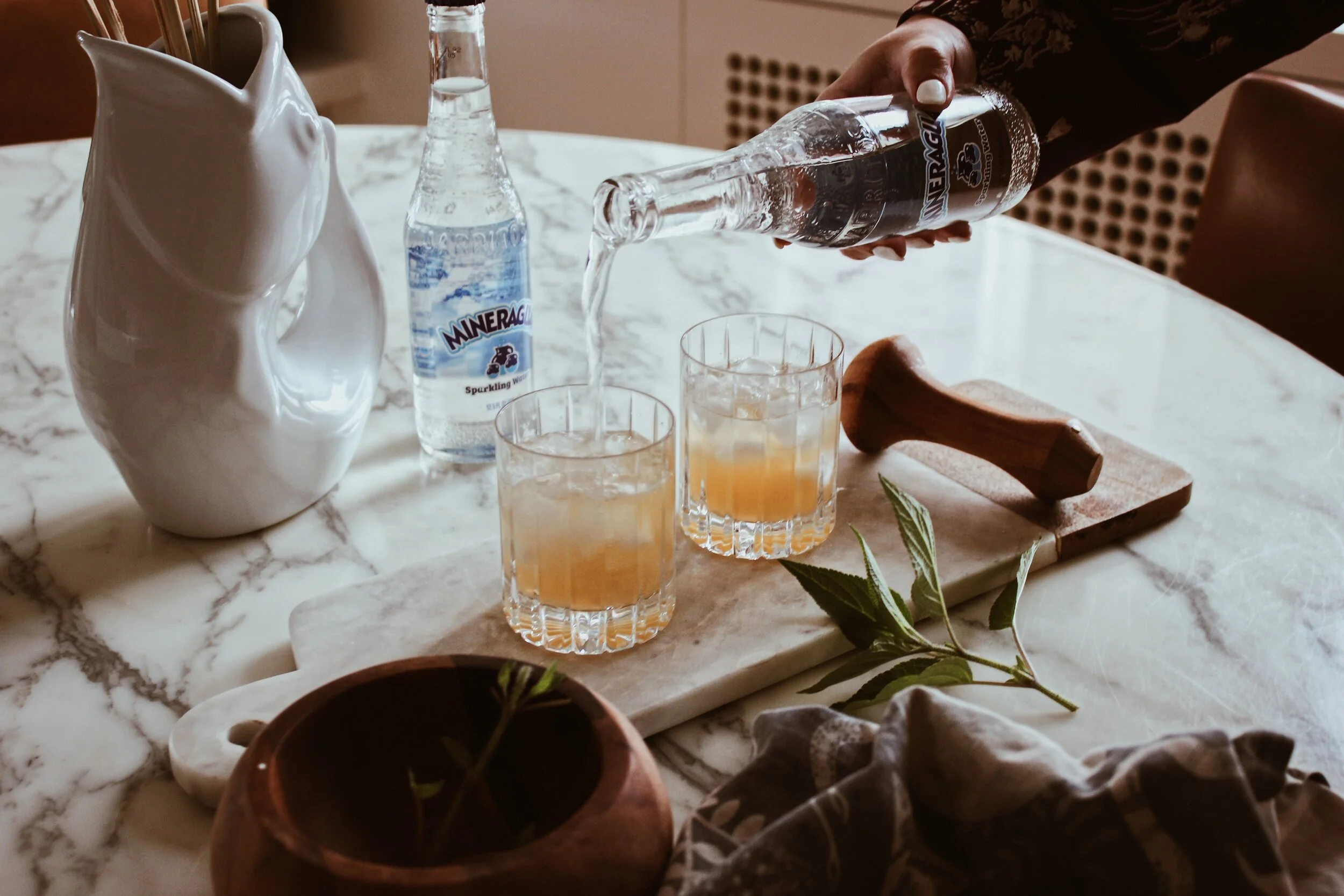 Mineragua Pineapple Shrub Mocktail 