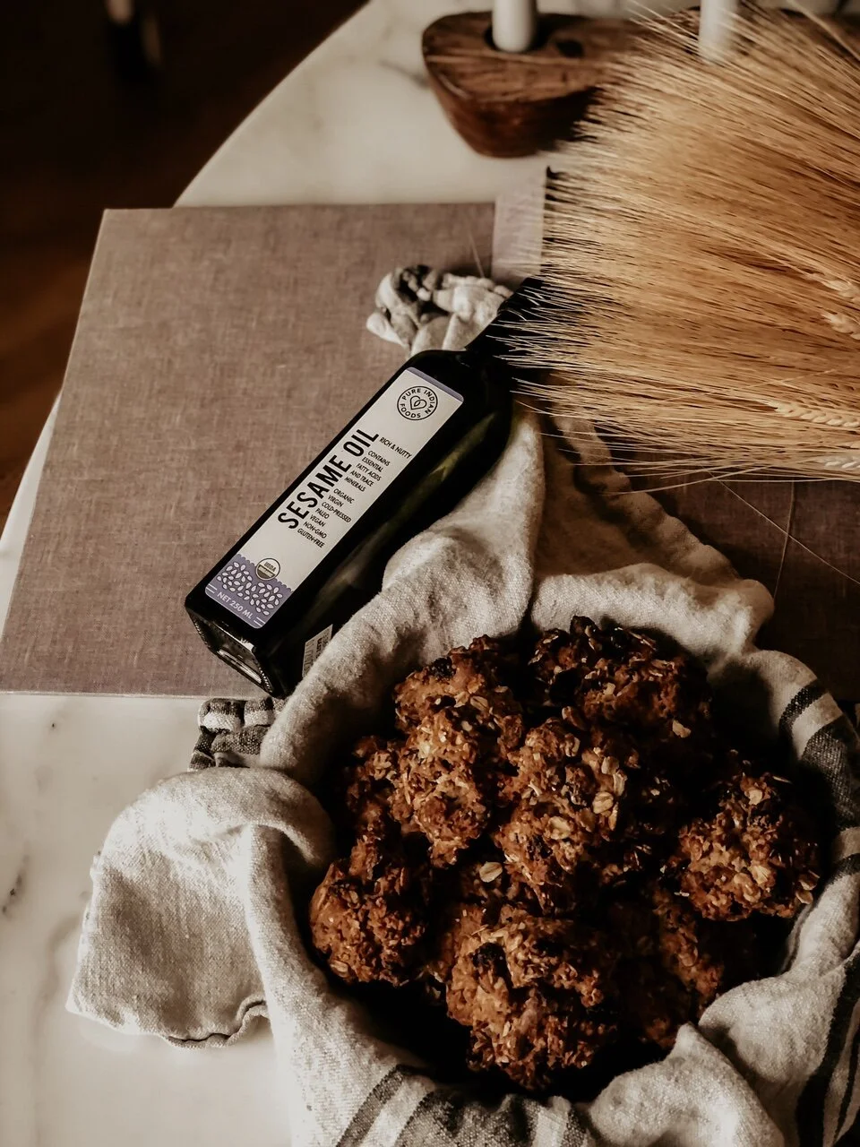 Gluten Free Oatmeal Raisin Sesame Breakfast Cookies And A Whole30 Coc Au Blanc Made In Partnership With Pure Indian Foods