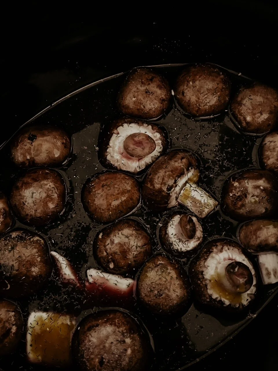 Slow Cooker Burgundy Mushrooms